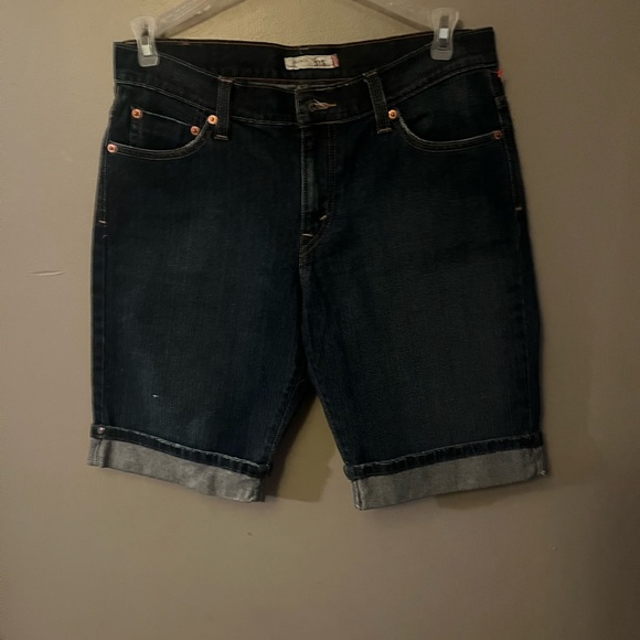 Levi's Pants - Levi’s shorts - 515 Bermuda shorts, medium/dark blue, cuffed